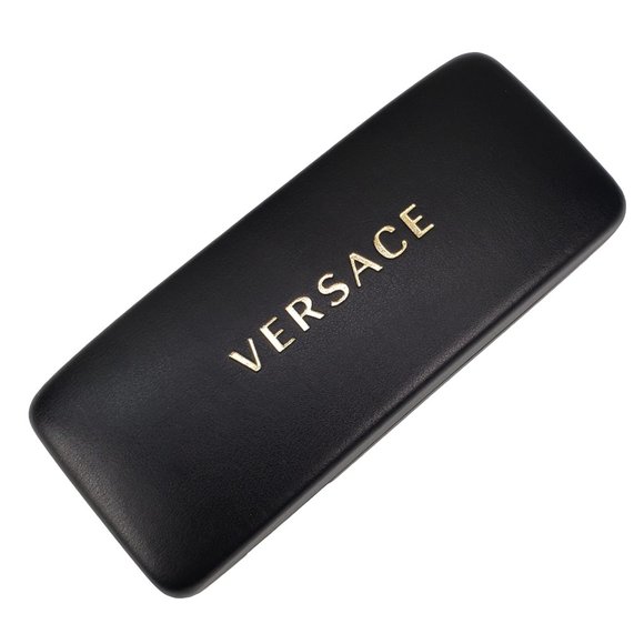 Versace Sunglasses Eyeglasses BLACK Hard Case Clamshell - Genuine Authentic - Picture 2 of 4